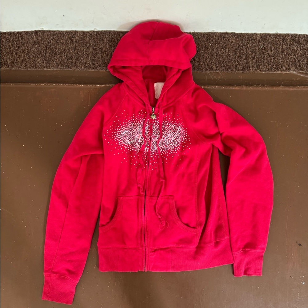 Victoria’s Secret Angel Rhinestone Wings Zip Up Hoodie - Women’s Medium